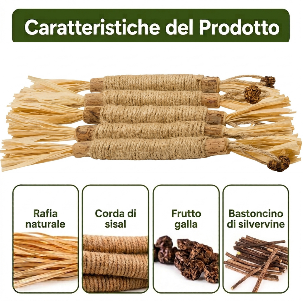 Feluxia Bastoncini Dentali Silvervine per Gatti